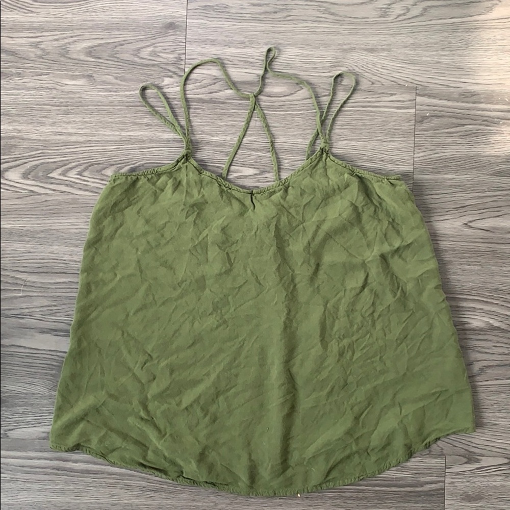 Strappy Green Tank